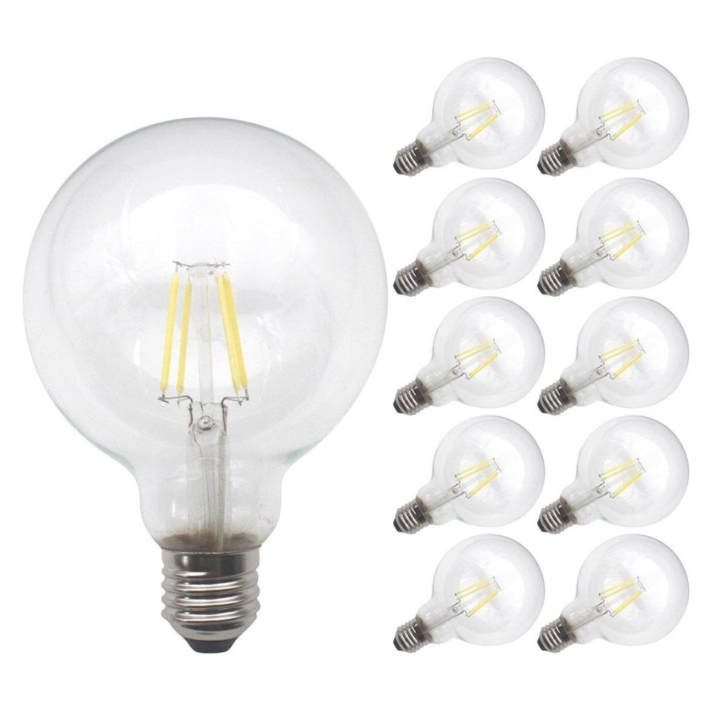G95 4w LED Filament Bulb - Cool White