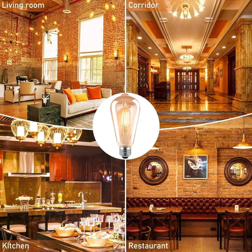ST64 4w LED Filament Bulb
