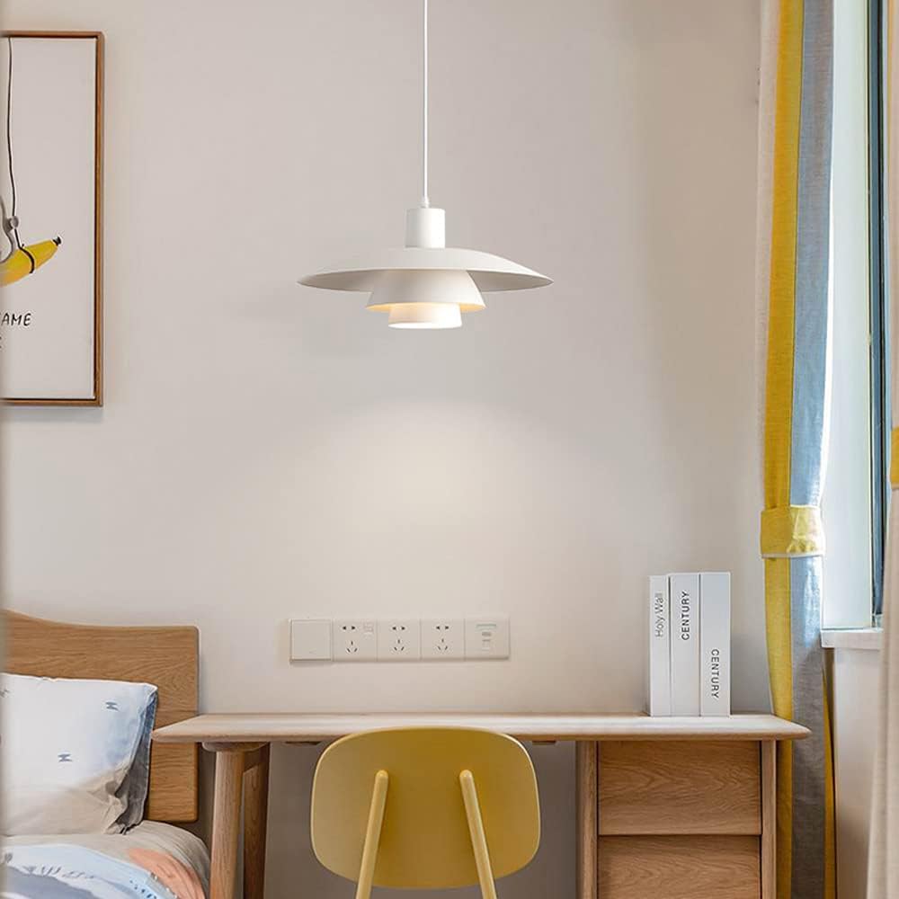Creative White UFO Hanging Pendant Lamp - Image 5