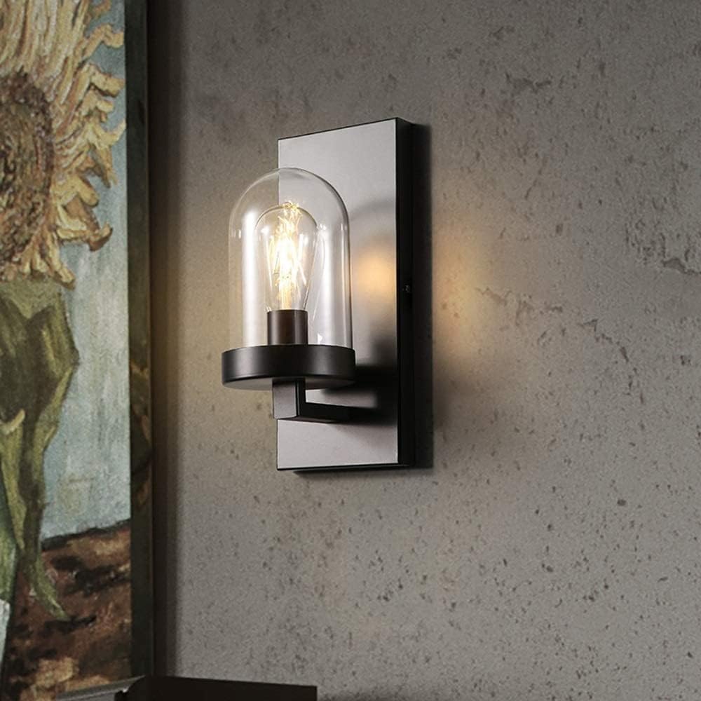 Industrial Wall Light Glass Wall Sconce - Image 4