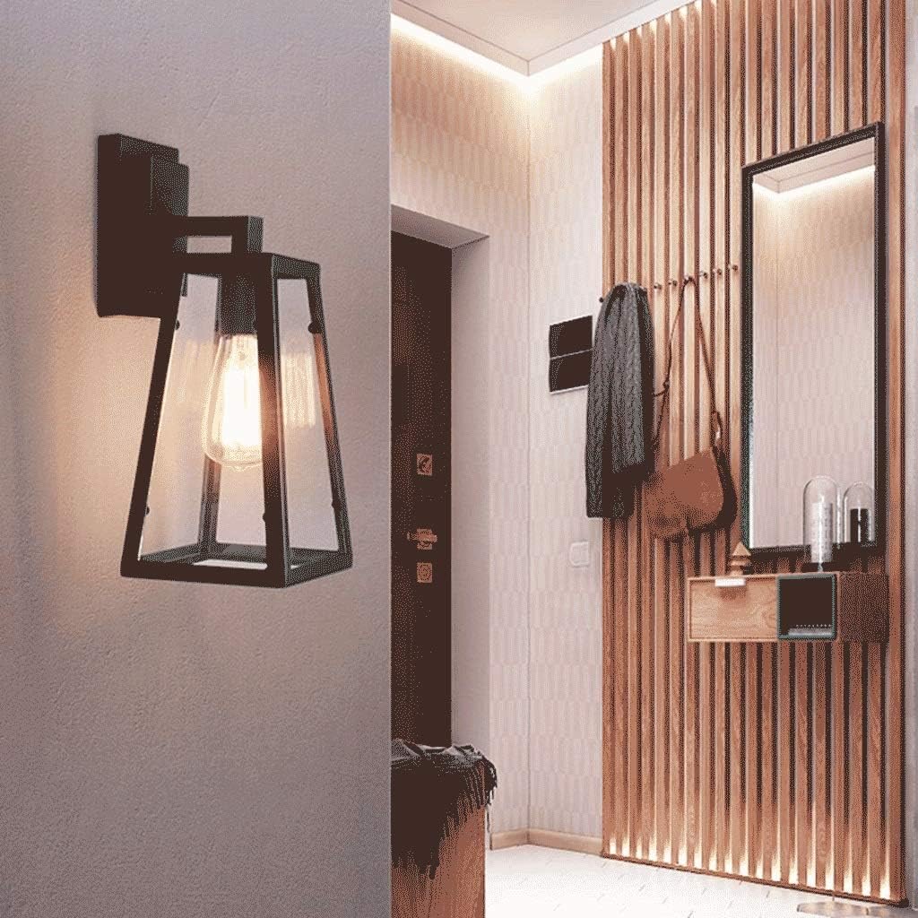 Balcony Metal+Glass Box Wall Lamps - Image 6