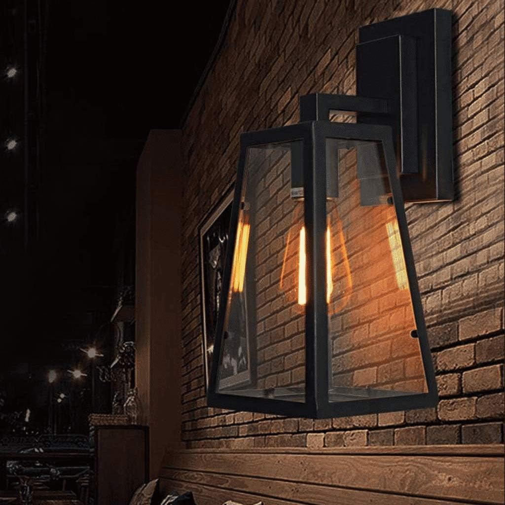 Balcony Metal+Glass Box Wall Lamps - Image 5
