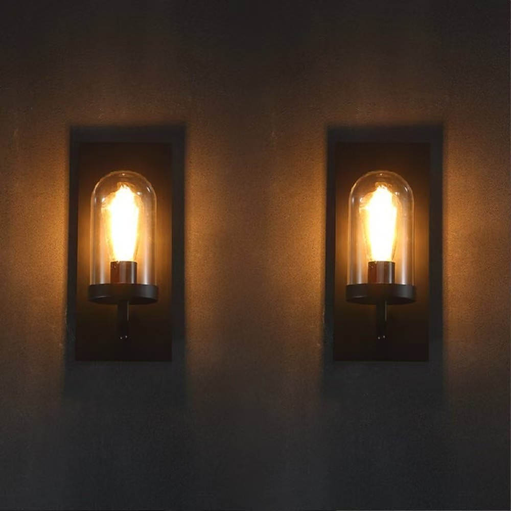 Industrial Wall Light Glass Wall Sconce - Image 5