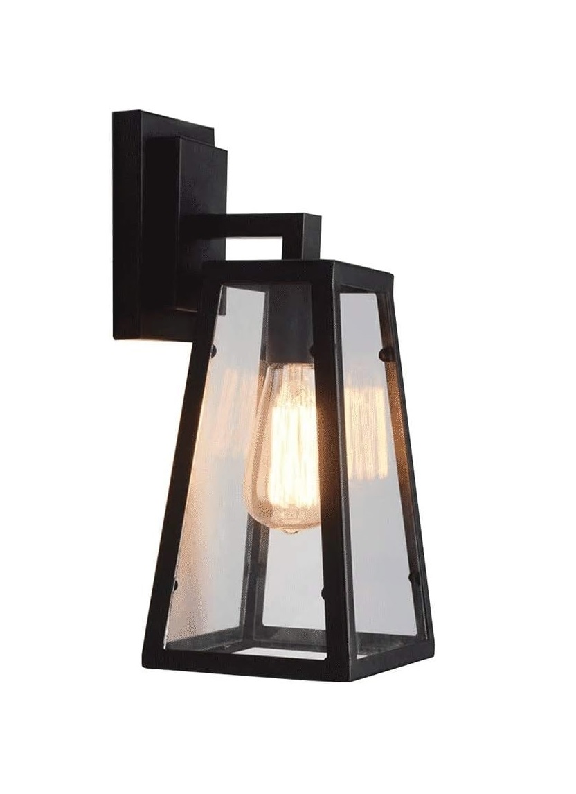 Balcony Metal+Glass Box Wall Lamps