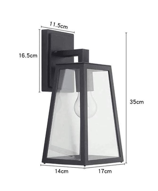 Balcony Metal+Glass Box Wall Lamps - Image 2