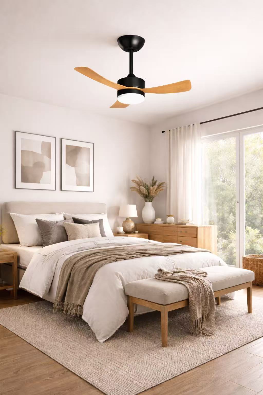 Fine Blue 42-Inch Contemporary LED Ceiling Fan with ABS Blades - Image 7