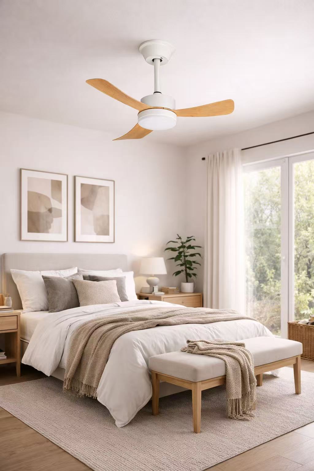 Fine Blue 42-Inch Contemporary LED Ceiling Fan with ABS Blades - Image 8