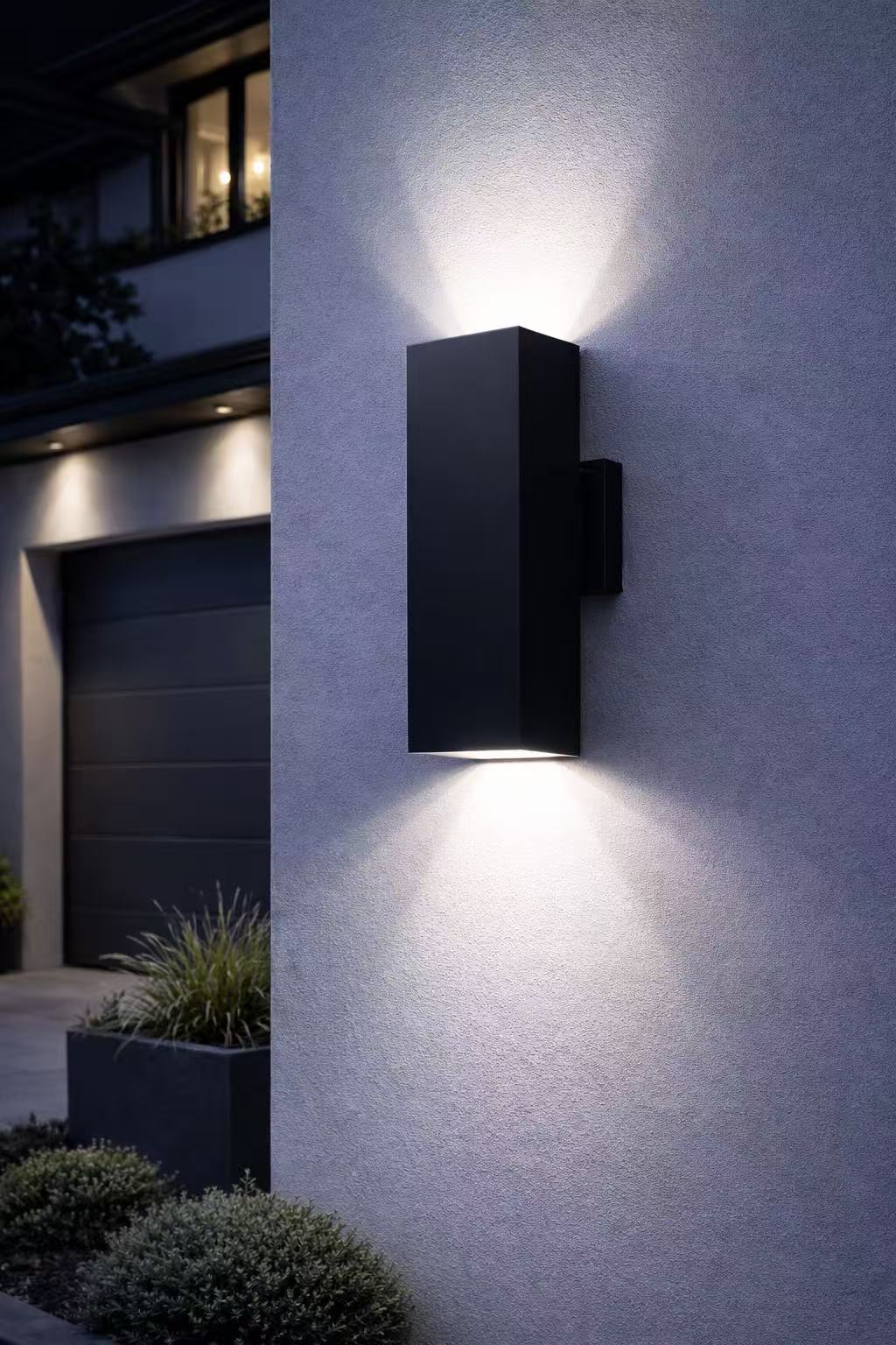 Hello Today Modern Aluminium Outdoor Up & Down Architectural Sconce (Black Finish) - Image 2