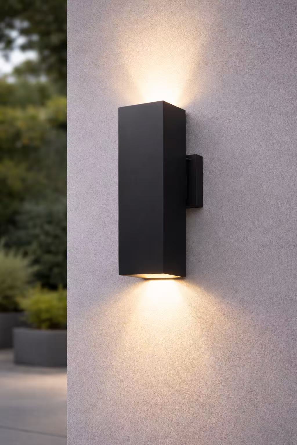 Hello Today Modern Aluminium Outdoor Up & Down Architectural Sconce (Black Finish) - Image 3