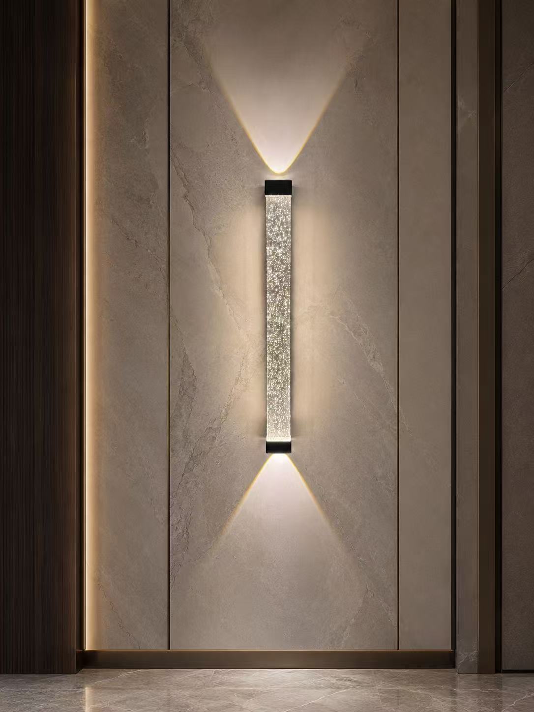 Bubble Effect LED Wall Sconce – Modern Aluminum Acrylic Wall Light 16W - Image 2