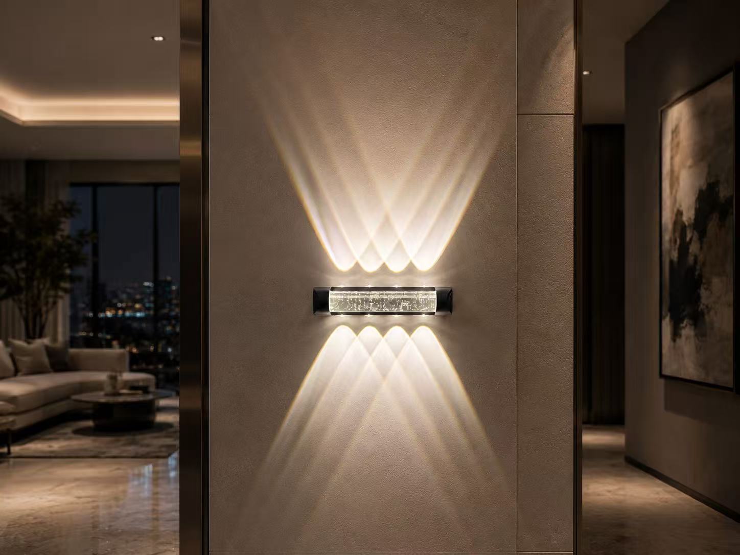 GlowBar Modern LED Wall Light – 12W IP54 Warm White - Image 5