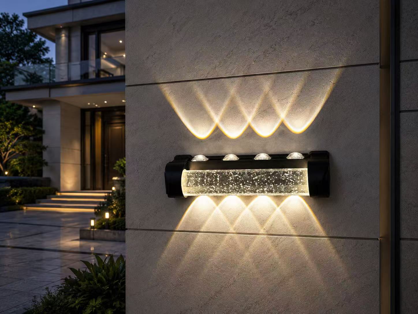 GlowBar Modern LED Wall Light – 12W IP54 Warm White - Image 3