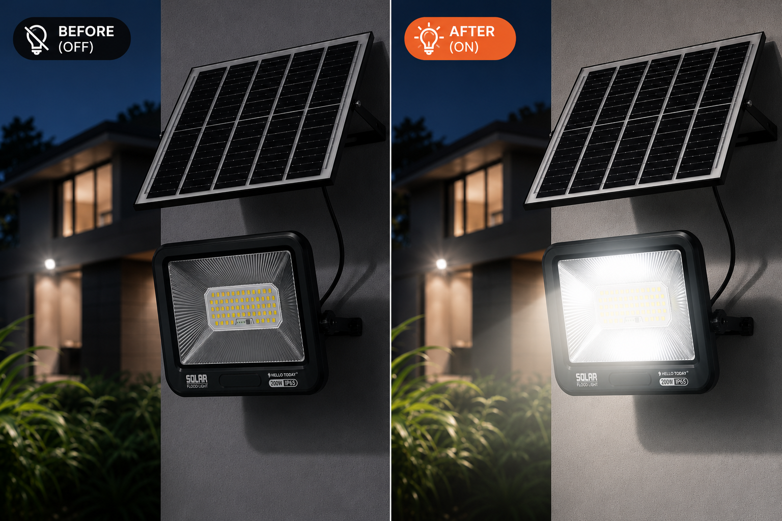 Hello Today E7 Solar Flood Light - Image 3