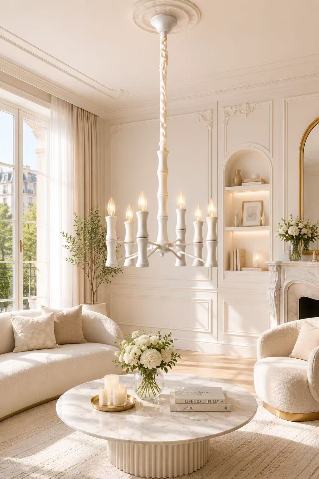 Ivory Grace 6-Light Chandelier - Image 5