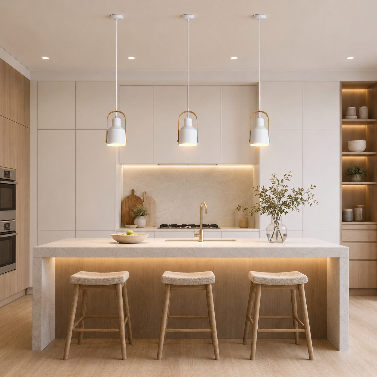 Modern & Wood Pendant Light - Image 5