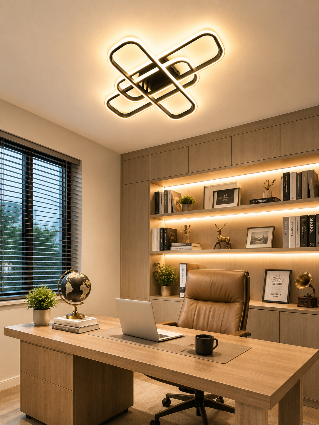 Luxora Modern 80W LED Flush Mount Ceiling Light (3 Color Temperature) - Image 3