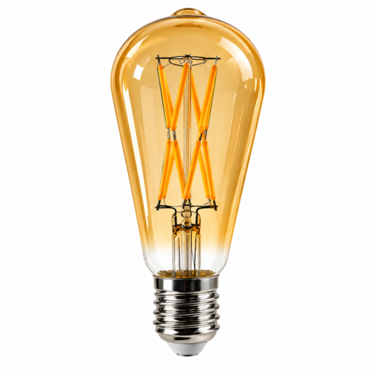 ST64 9W LED Filament Bulb E27 Warm White - Main